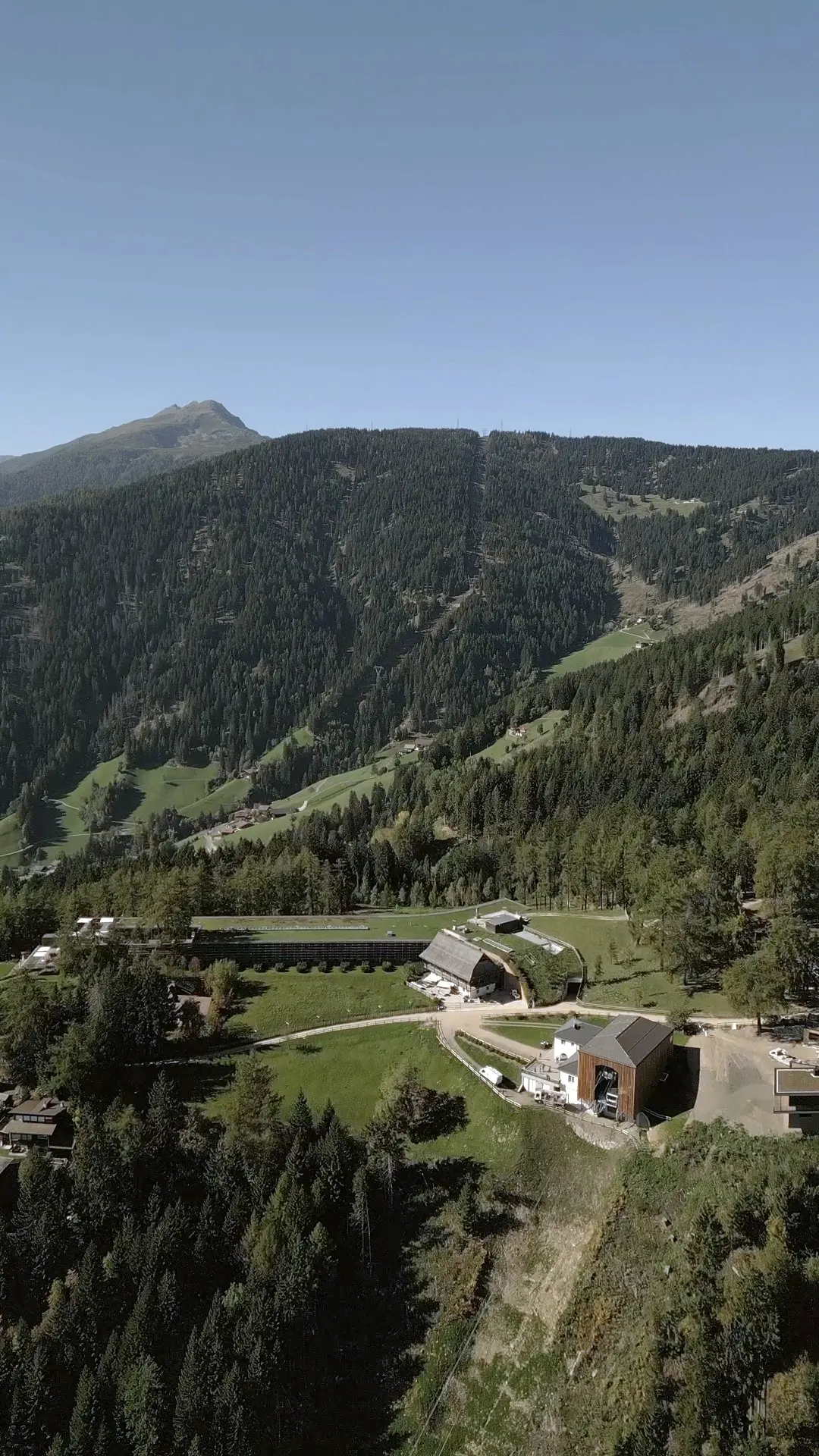 Veduta aerea delle montagne