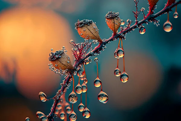 Ramo di una pianta con fiori che stanno per sbocciare